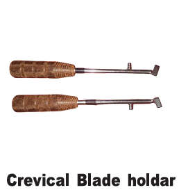 Cervical blade holdar
